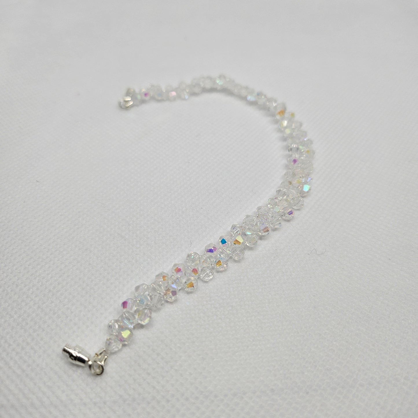 Holo woven crystal bracelet