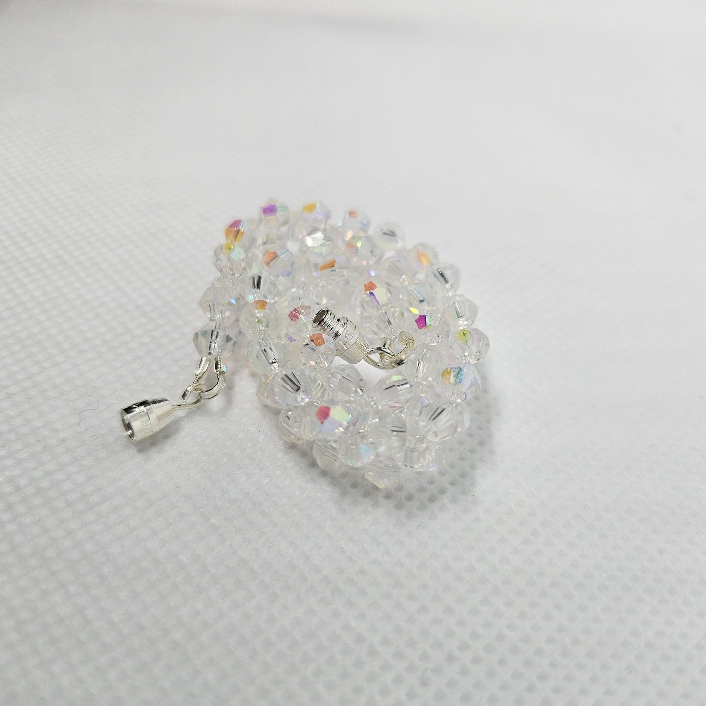Holo woven crystal bracelet